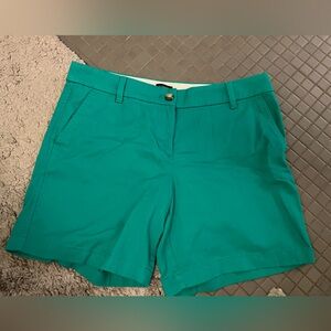 J. Crew Teal Green Women's Shorts, Size 10, 7” Inseam